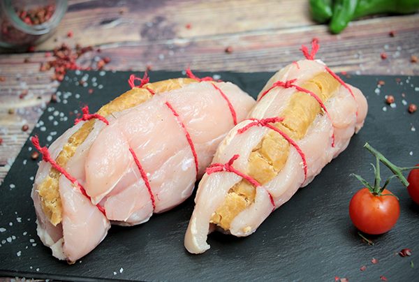 Peito de Frango recheado com farinheira