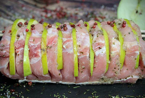 Lombo de Porco temperado com Maçã