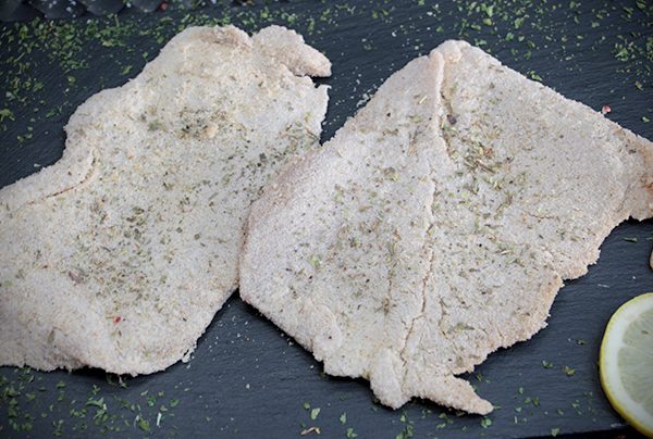 Panado de frango com tempero caseiro