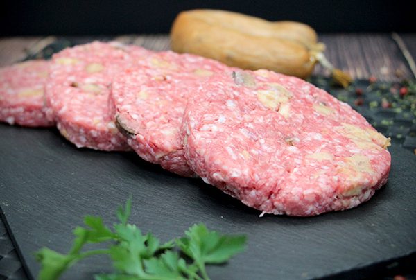 Hambúrguer de Novilho com alheira e cogumelos
